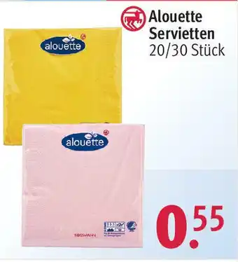 Rossmann Alouette Servietten Angebot