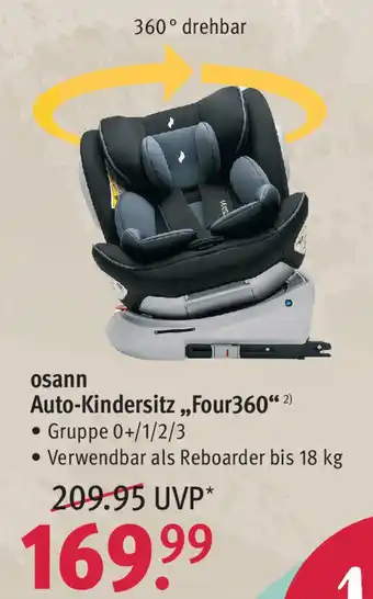 Rossmann Osann Auto Kindersitz Four360 Angebot