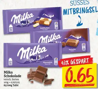 NP Discount Milka Schokolade 85/100g Angebot