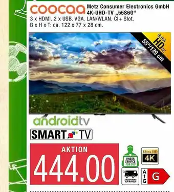 Marktkauf Coocaa Metz Consumer Electronics 4k Uhd Tv 55s6g Angebot