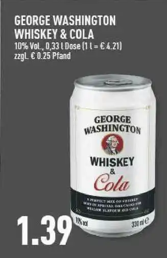 Marktkauf George Washington Whiskey & Cola Angebot