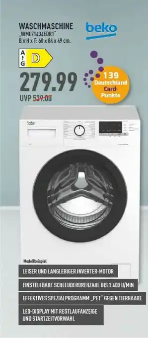 Marktkauf Beko Waschmaschine „wml71434edr1” Angebot