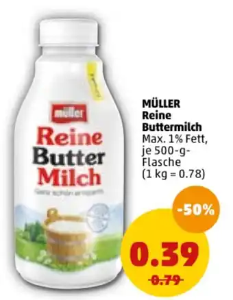 PENNY Müller Reine Buttermilch 500g Angebot