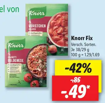 Lidl Knorr Fix 38/29g Angebot