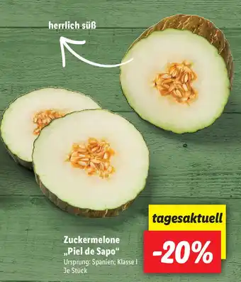 Lidl Zuckermelone ,,Piel de Sapo" Angebot