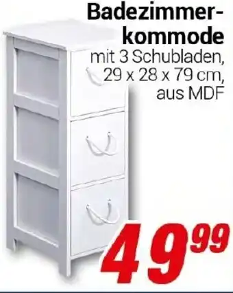 CENTERSHOP Badezimmerregal 29 x 28 x 79 cm Angebot