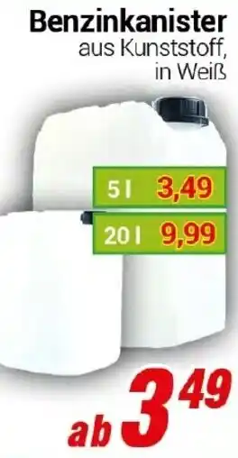 CENTERSHOP Benzinkanister 5 l Angebot