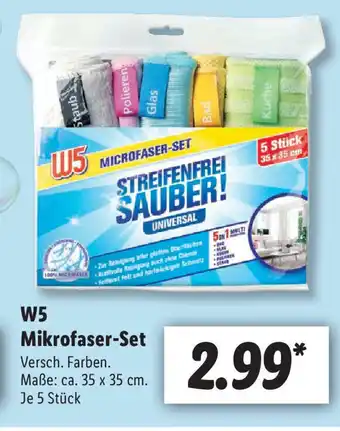 Lidl W5 Mikrofaser Set Angebot