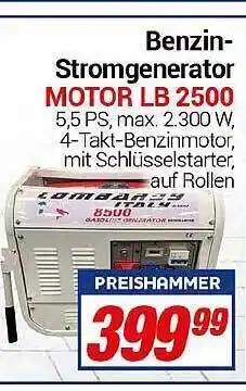 CENTERSHOP Benzin-stromgenerator motor lb 2500 Angebot