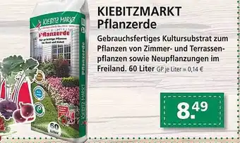 Kiebitzmarkt Pflanzerde Angebot