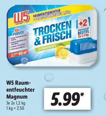 Lidl W5 Raumentfeuchter Magnum 2x1,2kg Angebot