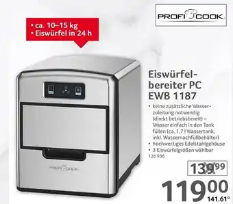 Selgros Profi cook eiswürfelbereiter pc ewb 1187 Angebot