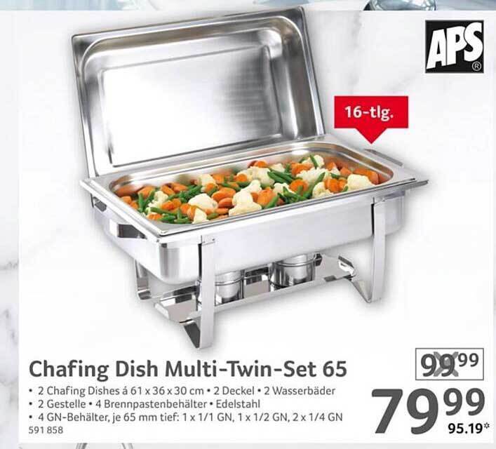 Aps chafing dish multitwinset 65 Angebot bei Selgros