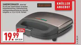 Marktkauf Sandwichmaker bxsa750e black+decker Angebot