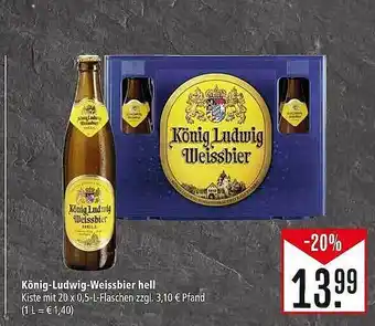 Marktkauf König-ludwig-weissbier hell Angebot