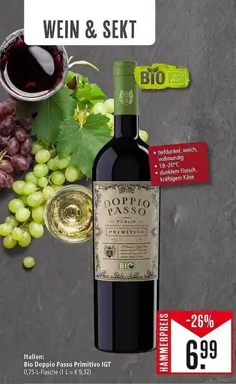 Marktkauf Bio doppio passo primitivo igt Angebot