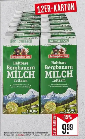 Marktkauf Haltbare bergbauern milch fettarm Angebot