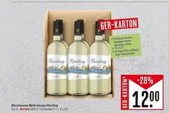 Marktkauf Rheinhessen wein-genuss riesling Angebot