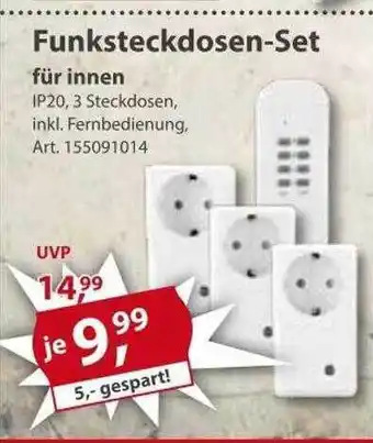 Sonderpreis Baumarkt Funksteckdosen-set für innen Angebot