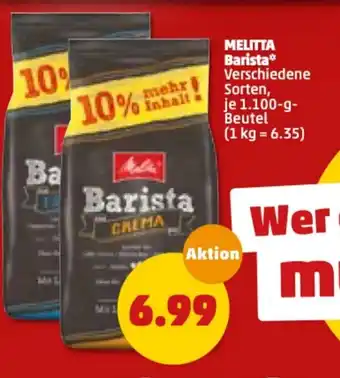 PENNY Melitta Barista 1100g Angebot