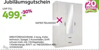 Mömax Jubiläumsgutschein drehtürenschrank Angebot