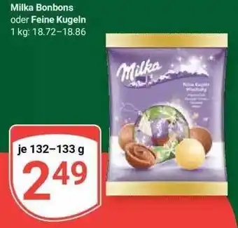 Globus Milka bonbons oder feine kugeln Angebot