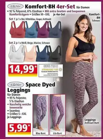 Norma Ellenor komfort-bh oder space dyed leggings Angebot