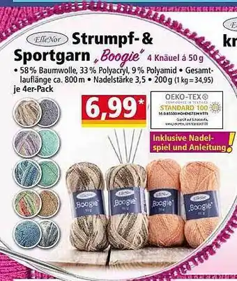 Norma Ellenor strumpf- & sportgarn „boogie“ Angebot