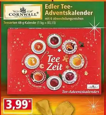 Norma Cornwall edler tee-adventskalender Angebot