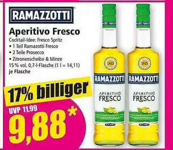 Norma Ramazzotti aperitivo fresco Angebot