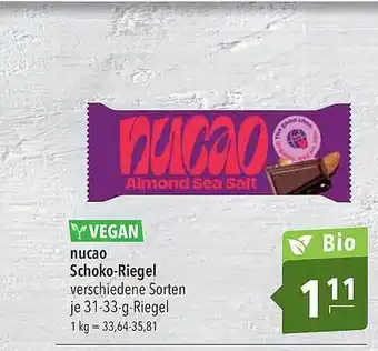 CITTI Markt Nucao schoko-riegel Angebot