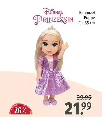 Rossmann Rapunzel puppe Angebot