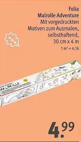 Rossmann Folia malrolle adventure Angebot