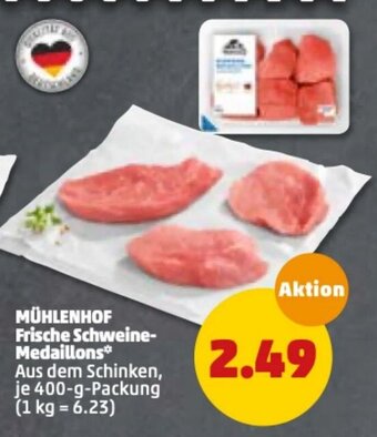 PENNY Mühlenhof Frische Schweine Medaillons 400g Angebot