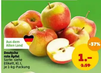 PENNY Deutsche rote äpfel 1kg Angebot