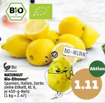 PENNY Naturgut Bio Zitronen 450g Angebot