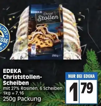 Edeka Edeka Christstollen Scheiben 250g Packung Angebot