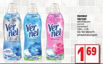 Edeka Henkel Vernel 32/34 Waschanwendungen Angebot