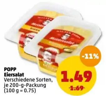 PENNY Popp Eiersalat 200g Angebot