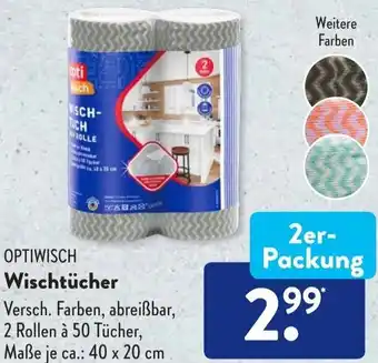 Aldi Süd Optiwisch Wischtücher 2er Packung Angebot