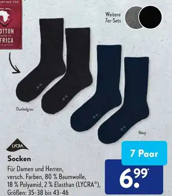 Aldi Süd Socken Angebot