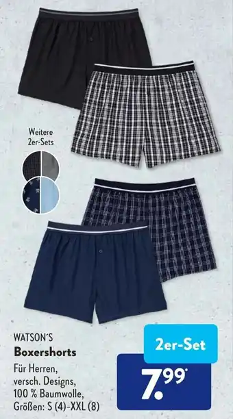 Aldi Süd Watson's Boxershorts Angebot