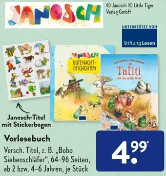 Aldi Süd Vorlesebuch Angebot