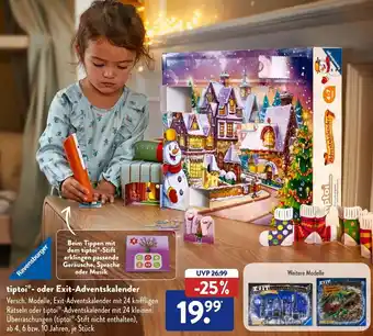 Aldi Süd Ravensburger Tiptoi oder Exit Adventskalender Angebot