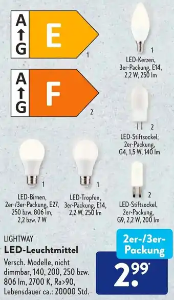 Aldi Süd Lightway LED Leuchtmittel Angebot