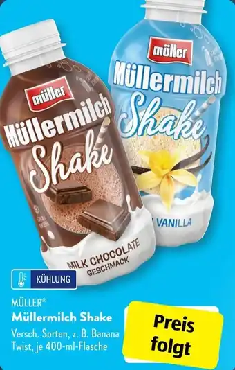 Aldi Süd Müller Müllermilch Shake 400 ml Flasche Angebot