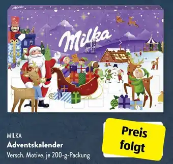 Aldi Süd Milka Adventskalender 200 g Packung Angebot