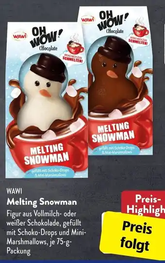 Aldi Süd Wawi Melting Snowman 75 g Packung Angebot