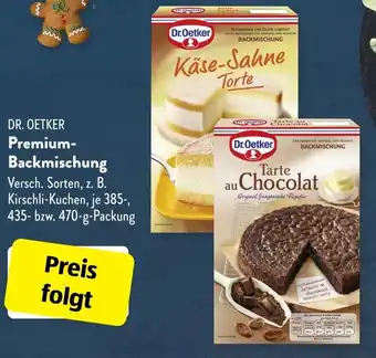 Aldi Süd Dr. Oetker Premium Backmischung 435-470 g Packung Angebot