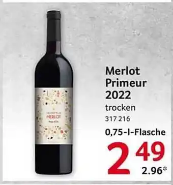 Selgros Merlot primeur 2022 Angebot